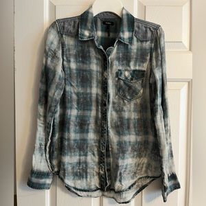 Teal flannel